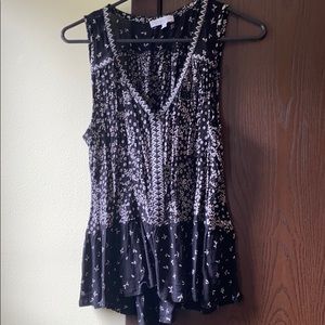 Black and white tank